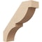 Ekena Millwork 5-inch W x 18-inch D x 18-inch H Valencia Rough Cedar Woodgrain TimberThane Knee Brace, Primed BRCUR05X18X18VALRCPR - alternate 1